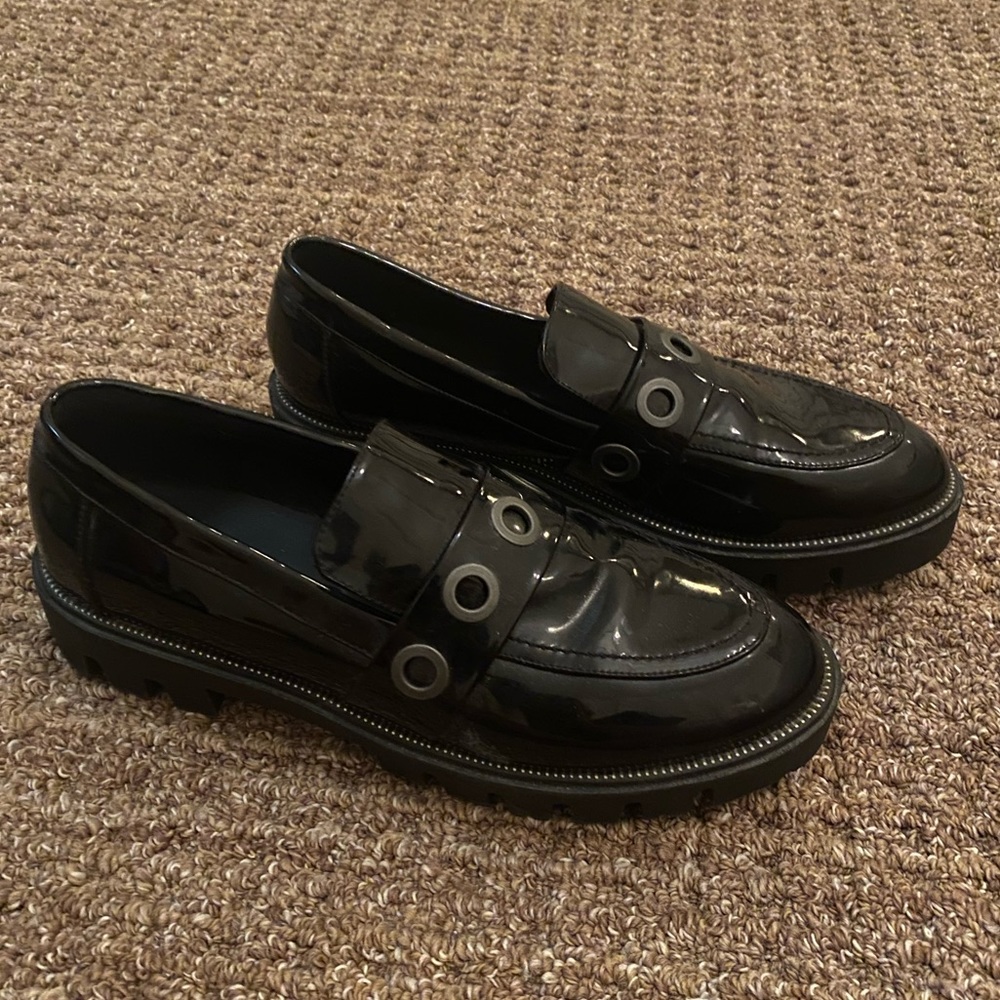 Black Heeled Loafers